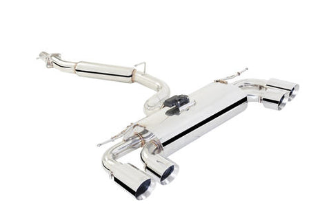 X Force Stainless Steel Cat Back Sports Exhaust to Suit VOLKSWAGEN GOLF R MK7 2013- with Varex Rear Muffler and Smart Box