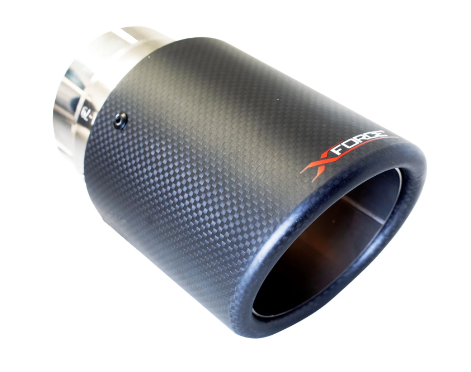X Force VW GOLF GTI, SCIROCCO MK6 (10/2009-08/2013), MK7-MK7.5 (10/2013-01/2021), MK8 (01/2021-on), R (2011-2017) Exhaust Carbon Fibre Tips (Fit XFORCE System Only)