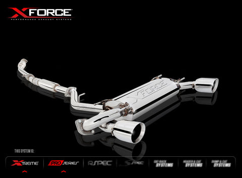 X Force Toyota 86 2012 on Stainless Steel 100 Cell Cat Converter & Cat Back Sports Exhaust Kit