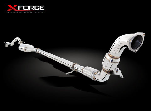 X Force Mazda BT50 TD 2012+ Turbo Back Sports Exhaust With Cat Converter - Exhaust Systems Direct