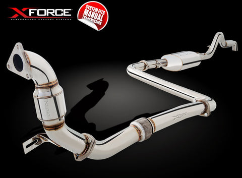 X Force Nissan Navara D40 2.5L TD 2007+ Turbo Back Sports Exhaust + DPF Back Option in Auto - Exhaust Systems Direct