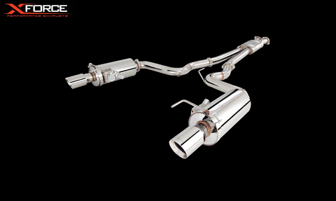 XFORCE Ford Mustang 5.0ltr 2015- Cat Back Stainless Steel Sports Exhaust
