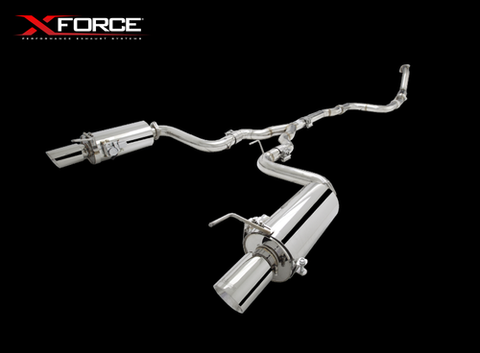 XFORCE Ford Aus Mustang 2.3ltr Ecoboost 2015- Cat Back Stainless Sports Exhaust with Optional Varex