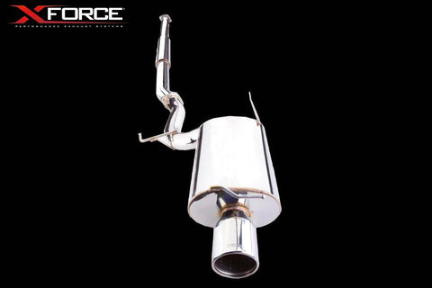 X Force Mitsubishi Evo 7, 8, 9 01-07 Cat Back Stainless Exhaust (Varex Option available) - Exhaust Systems Direct