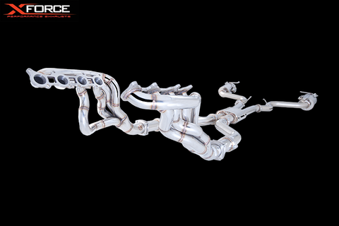 XFORCE Ford Mustang 5.0ltr 2015- Headers and Cats Kit in Stainless Steel